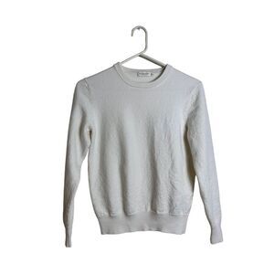 SUIT SUPPLY  White Pullover Merino Wool Sweater Size Medium